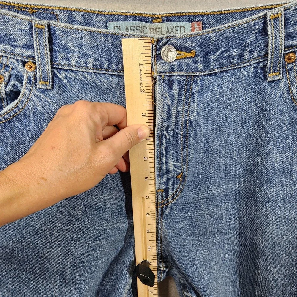 Vintage Levis 550 Relaxed Fit Tapered Leg Mom Jeans Size 16L High Rise Denim 90s